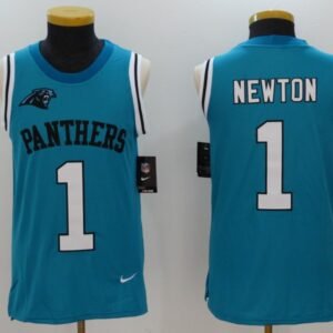 carolina panthers 1 cam newton football jersey vest legend light blue