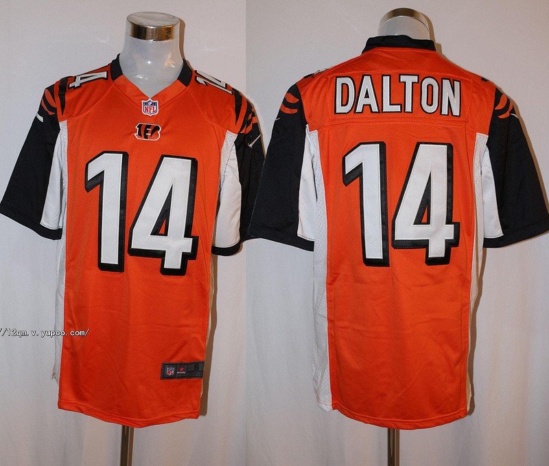 cincinnati bengals 14 andy dalton football jersey black (copy)
