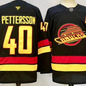 fanatics vancouver canucks #40 elias pettersson jersey black